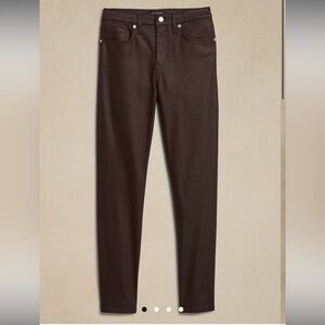 Banana Republic High rise Slim coated jeans